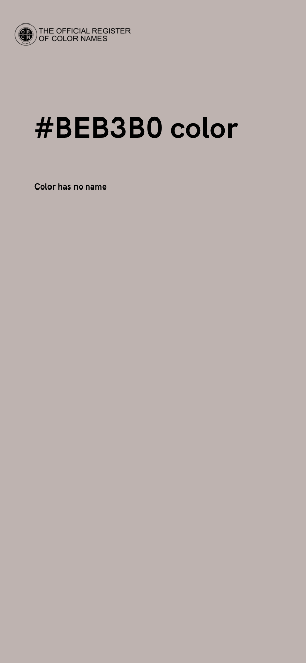 #BEB3B0 color image