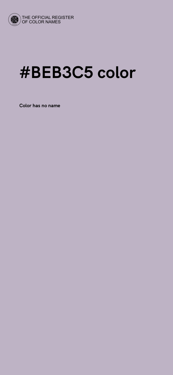 #BEB3C5 color image