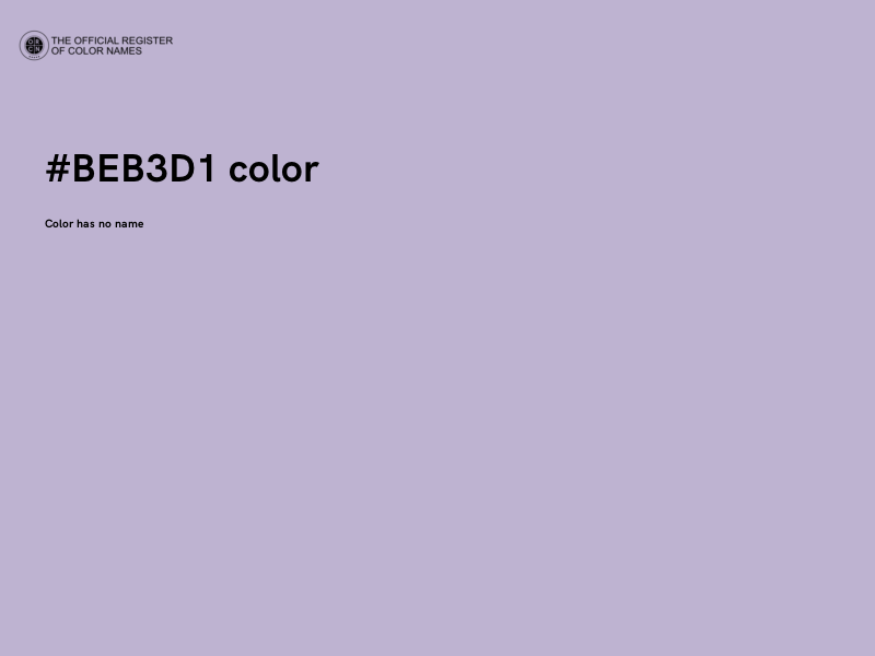 #BEB3D1 color image