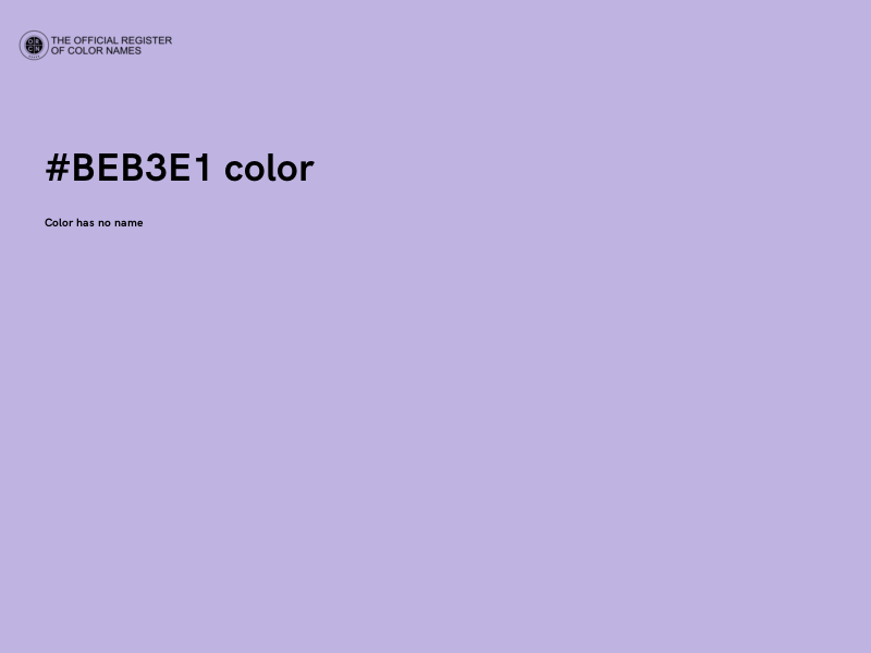#BEB3E1 color image