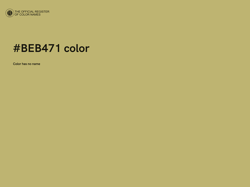 #BEB471 color image