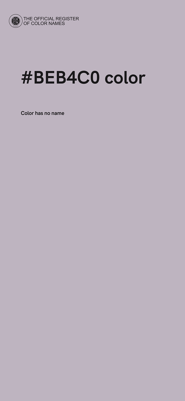 #BEB4C0 color image