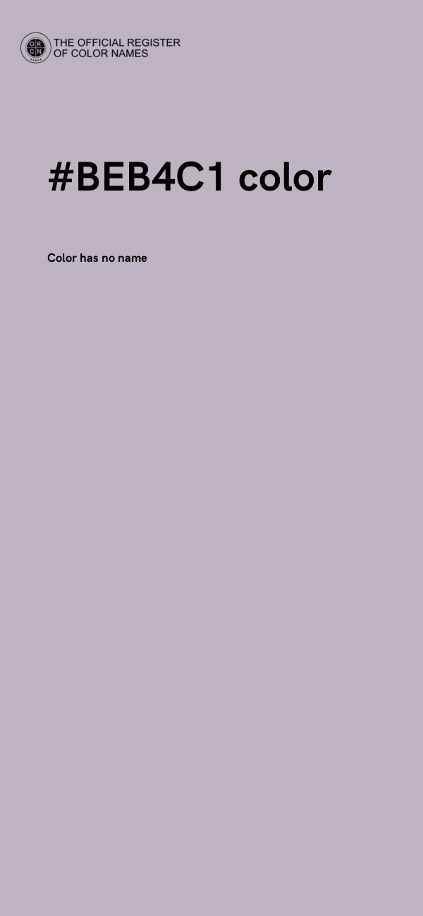 #BEB4C1 color image