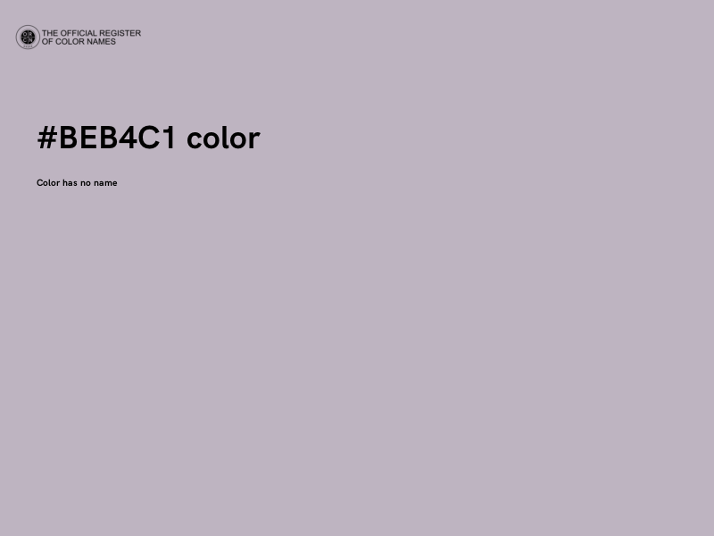 #BEB4C1 color image