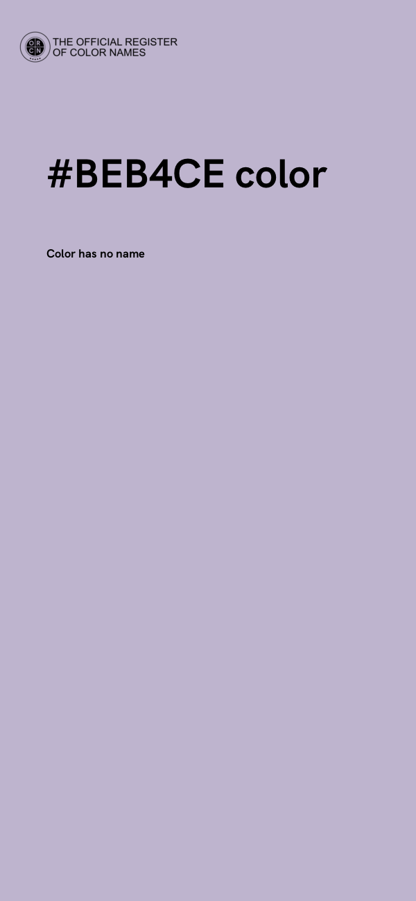 #BEB4CE color image