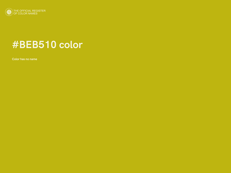 #BEB510 color image