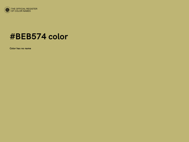 #BEB574 color image