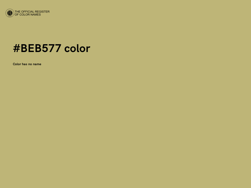 #BEB577 color image