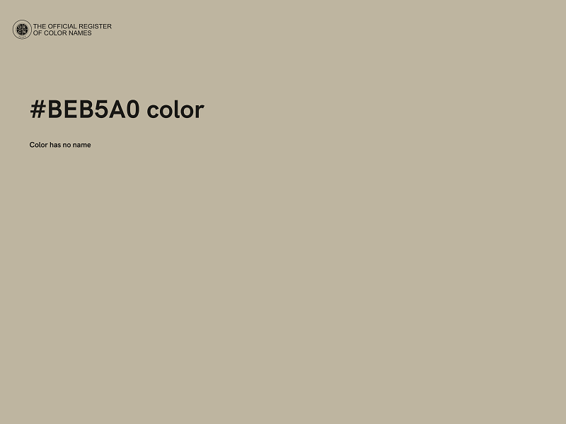 #BEB5A0 color image