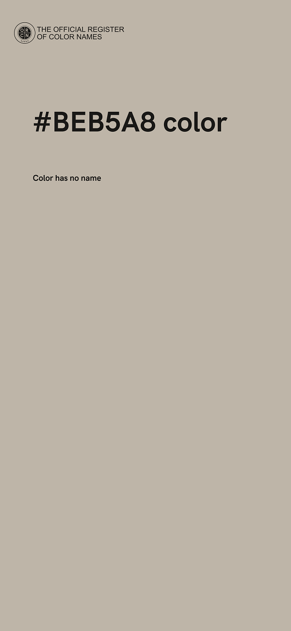 #BEB5A8 color image