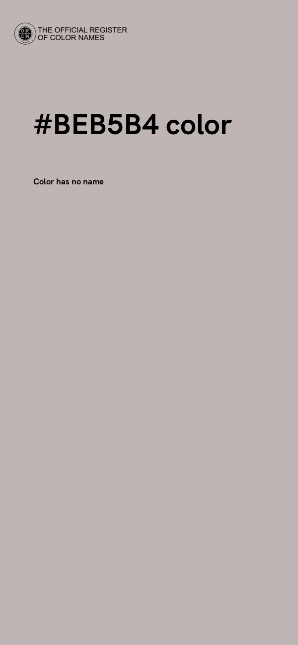 #BEB5B4 color image