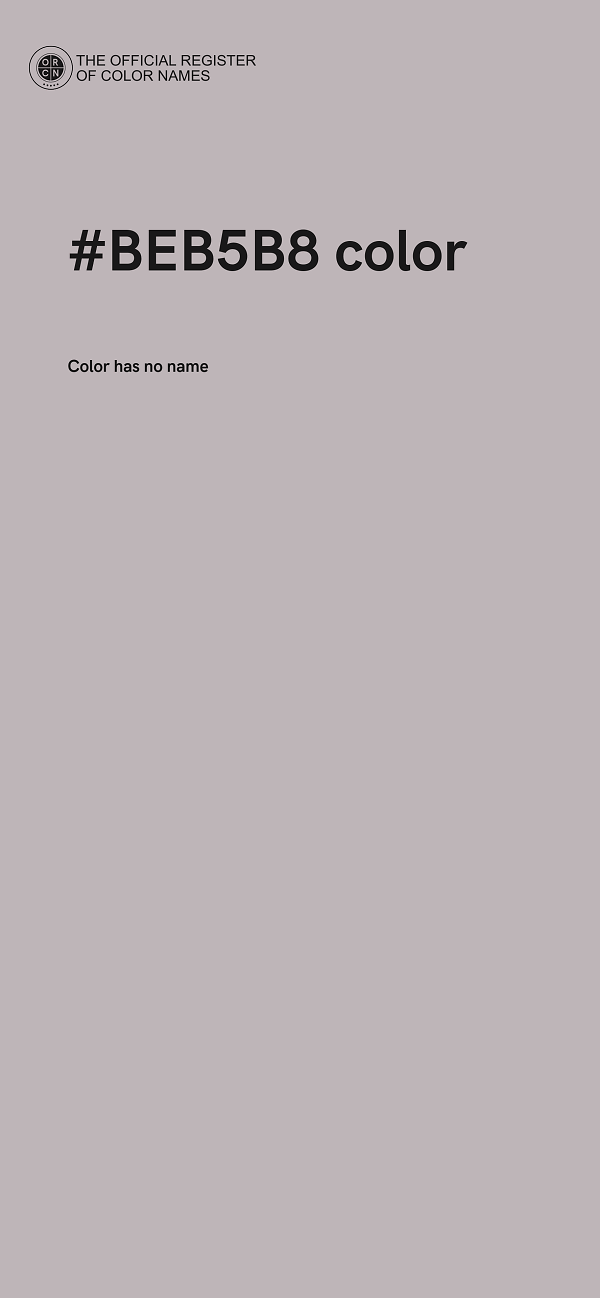#BEB5B8 color image