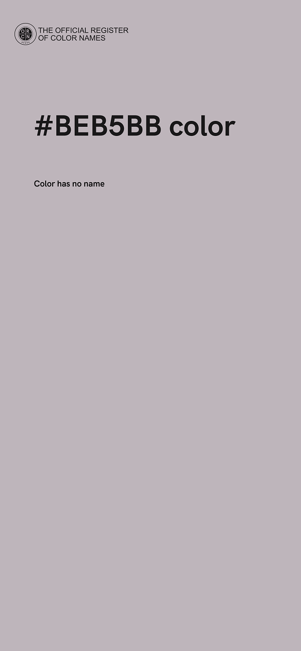 #BEB5BB color image