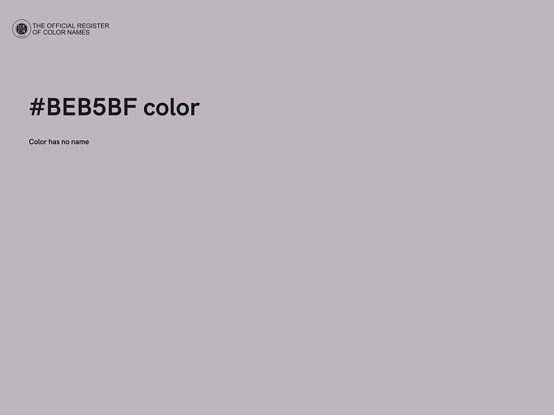 #BEB5BF color image
