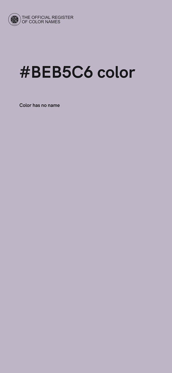 #BEB5C6 color image