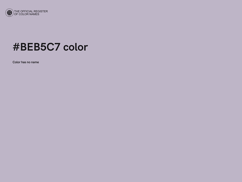 #BEB5C7 color image