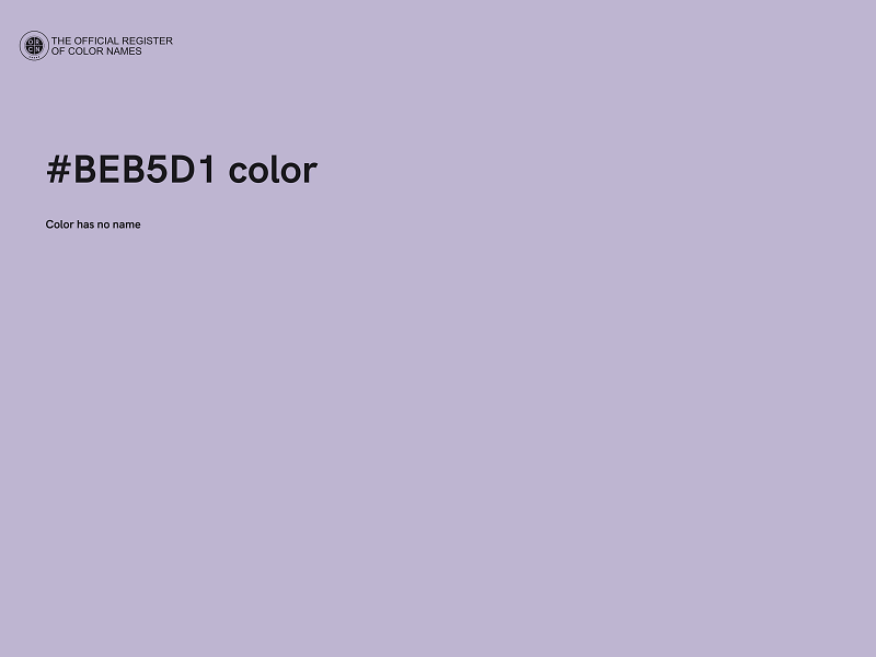 #BEB5D1 color image