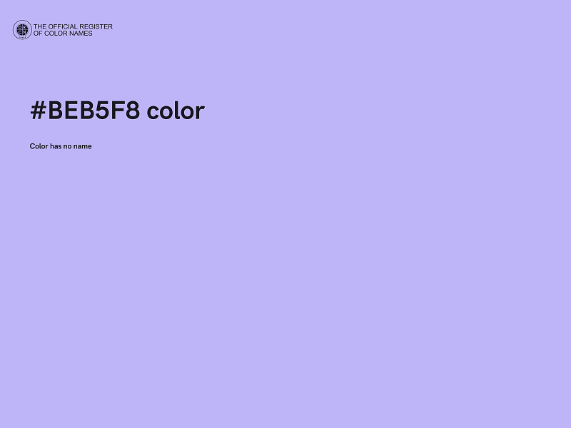 #BEB5F8 color image