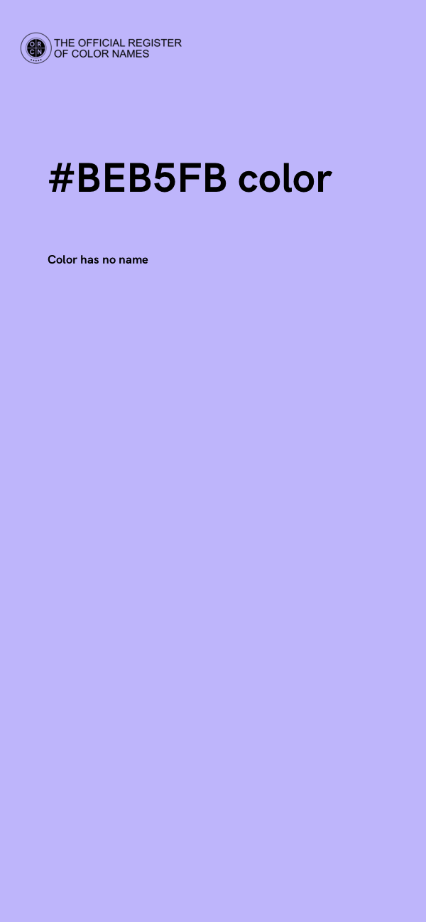 #BEB5FB color image