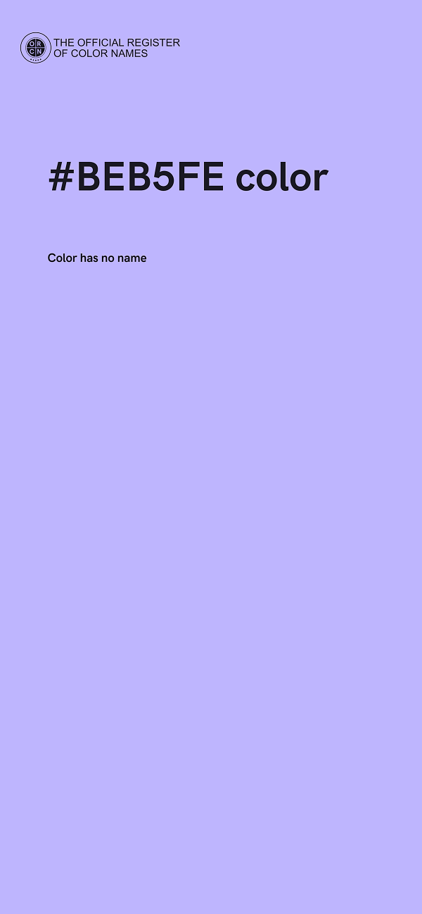 #BEB5FE color image