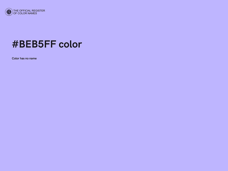 #BEB5FF color image