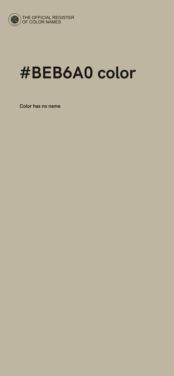 #BEB6A0 color image