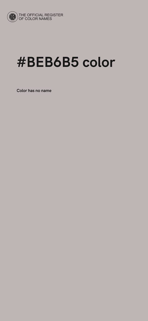 #BEB6B5 color image