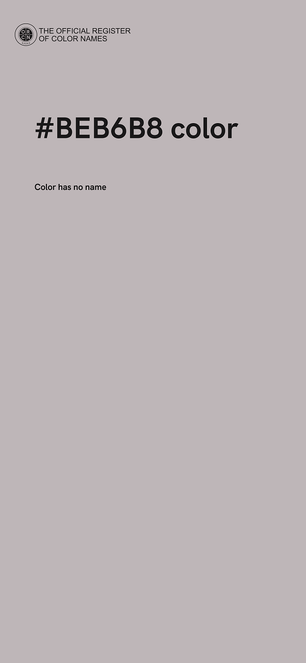 #BEB6B8 color image