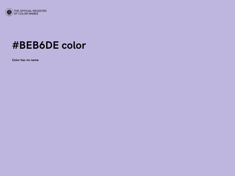 #BEB6DE color image