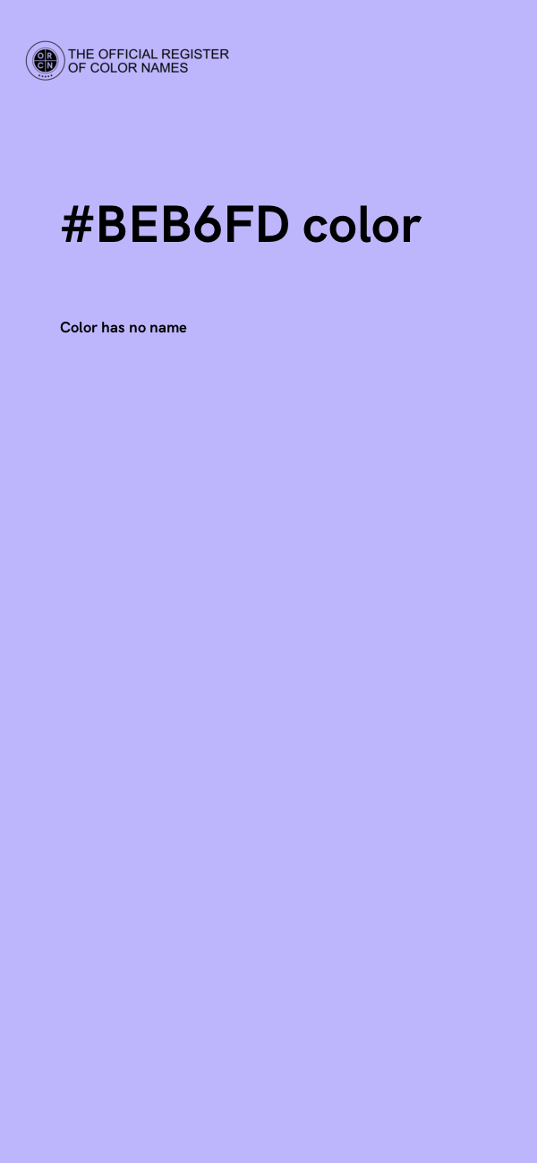 #BEB6FD color image