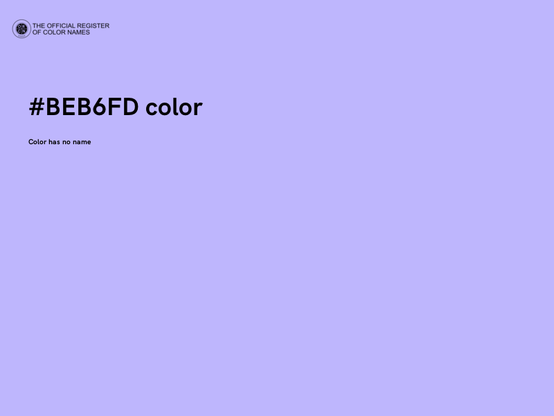 #BEB6FD color image