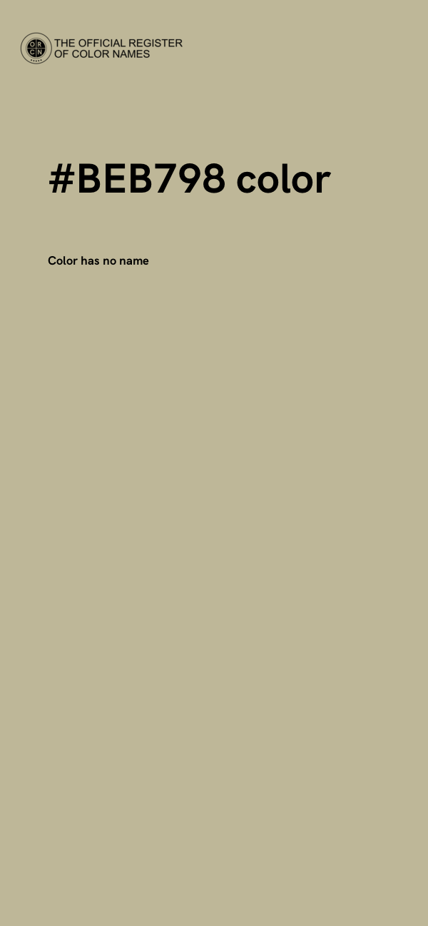 #BEB798 color image