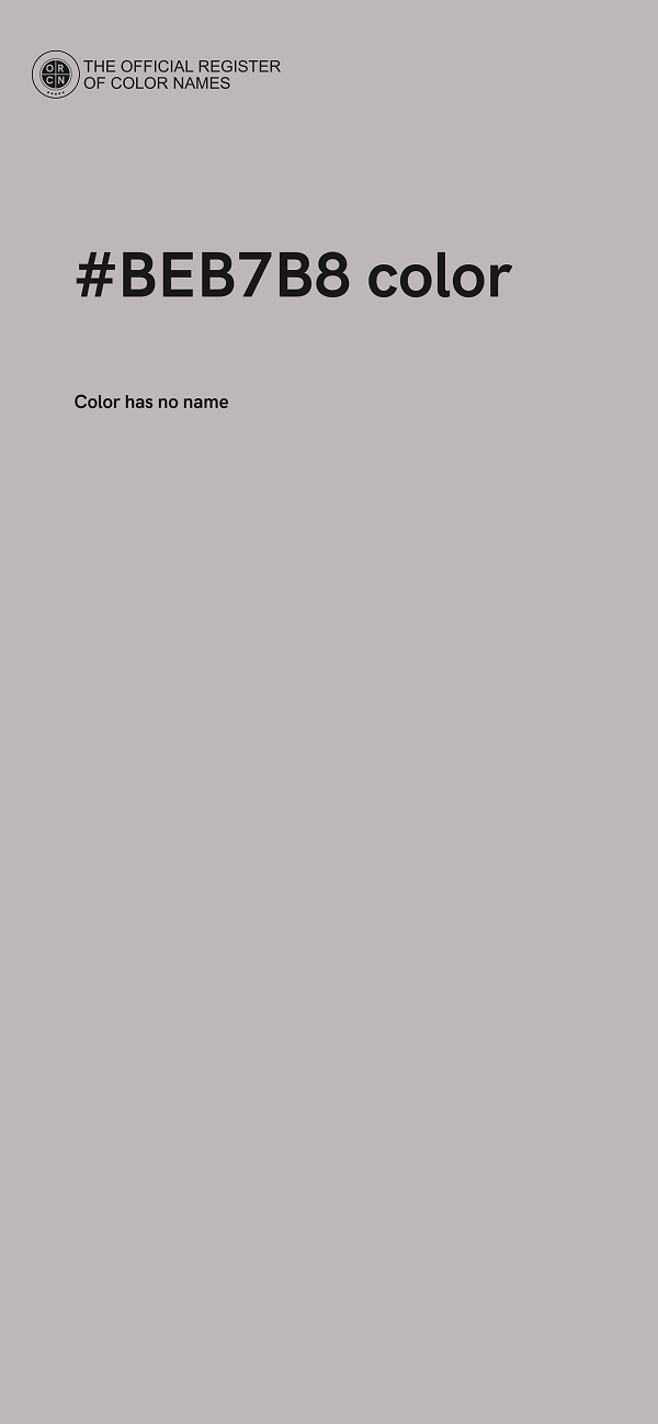 #BEB7B8 color image