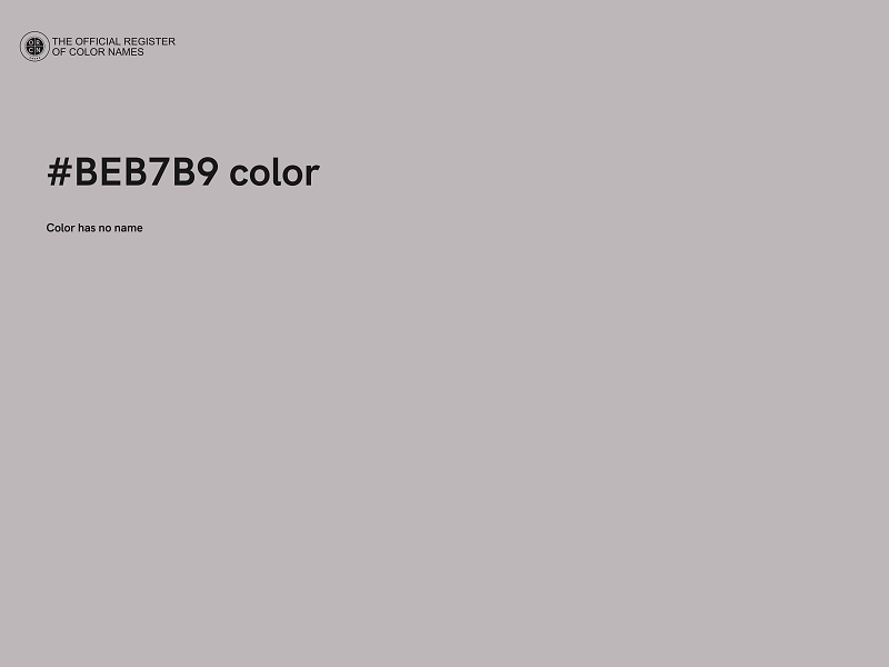 #BEB7B9 color image