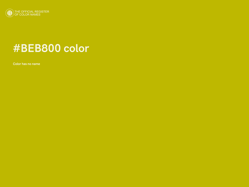 #BEB800 color image