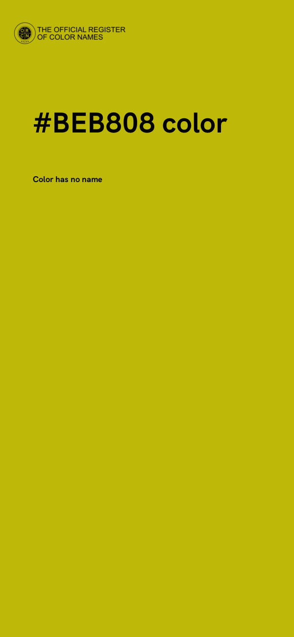 #BEB808 color image