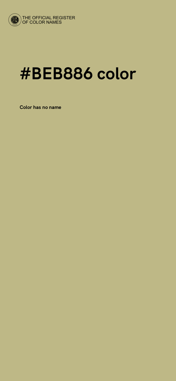 #BEB886 color image