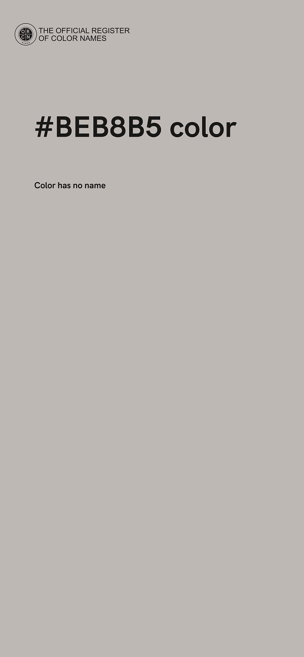 #BEB8B5 color image