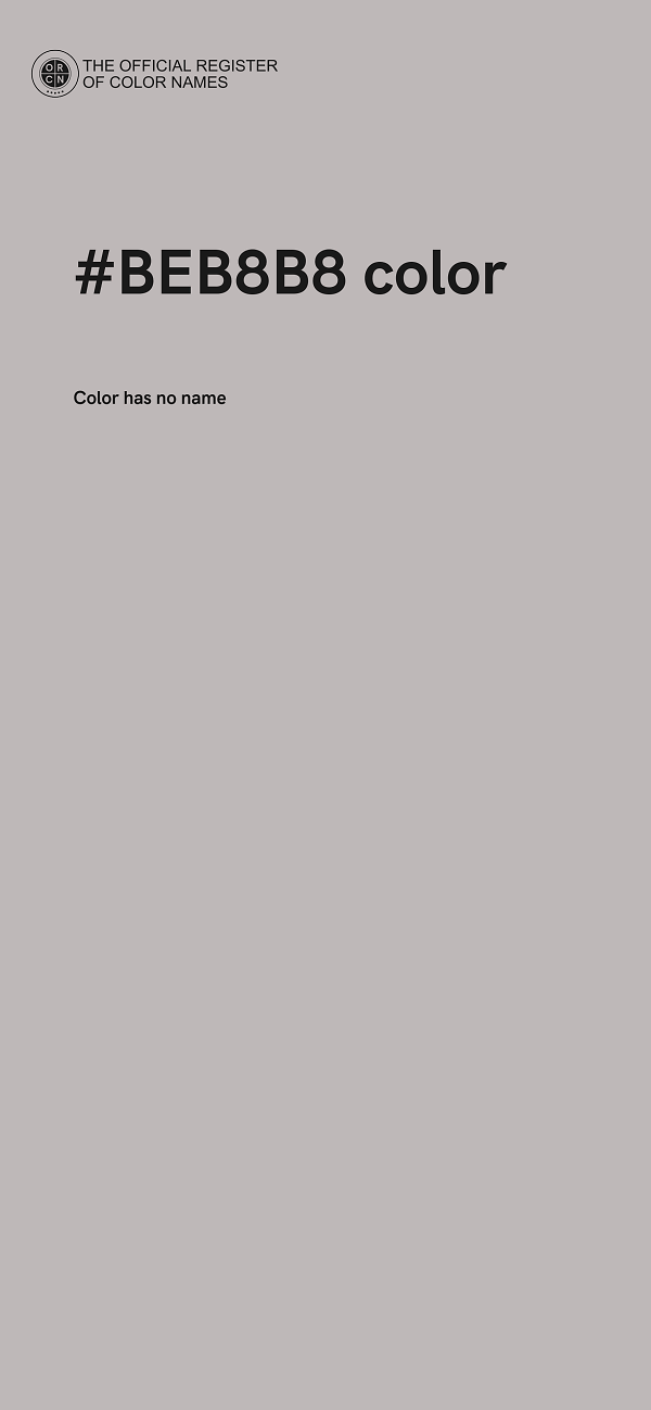 #BEB8B8 color image