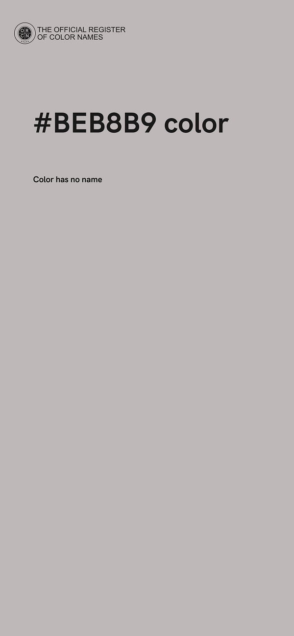 #BEB8B9 color image