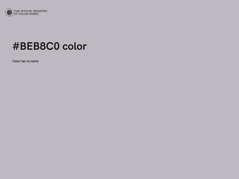 #BEB8C0 color image