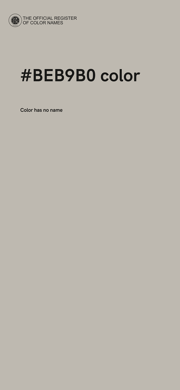 #BEB9B0 color image