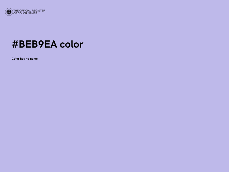 #BEB9EA color image
