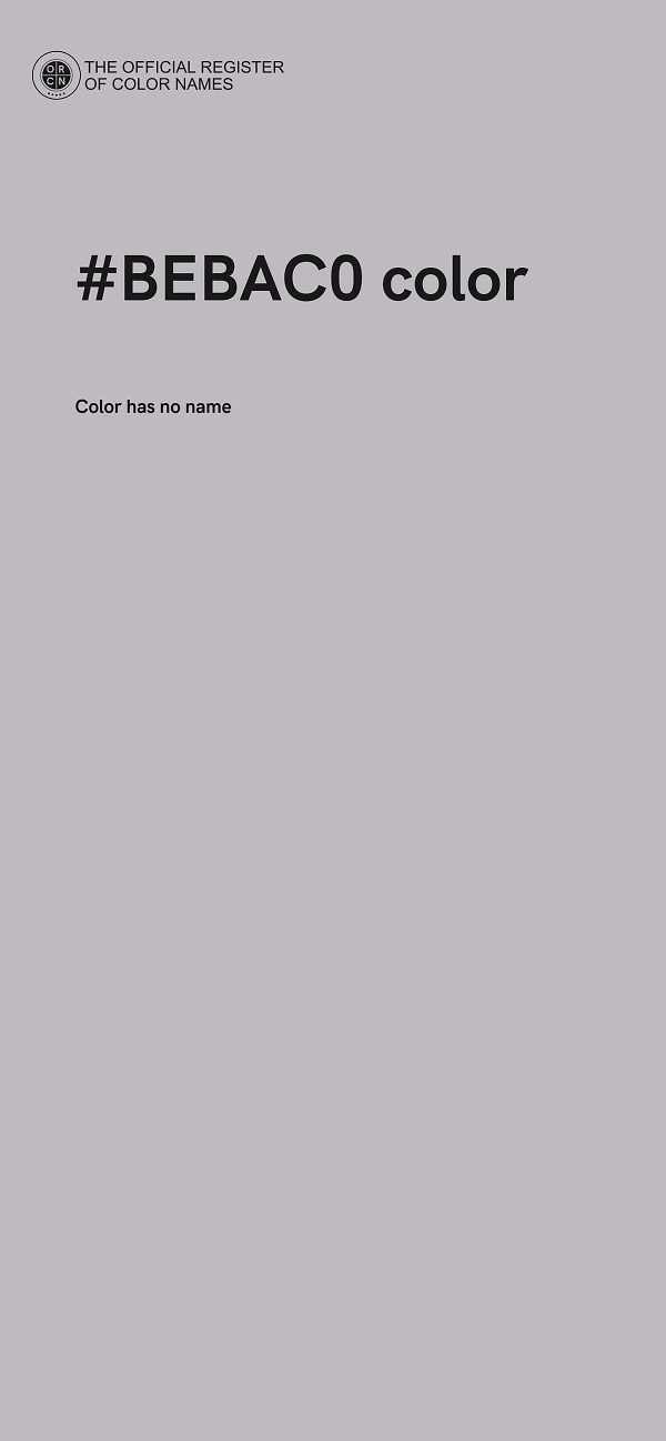 #BEBAC0 color image