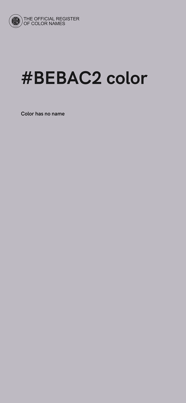 #BEBAC2 color image