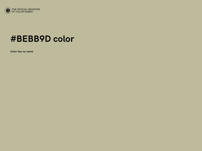#BEBB9D color image