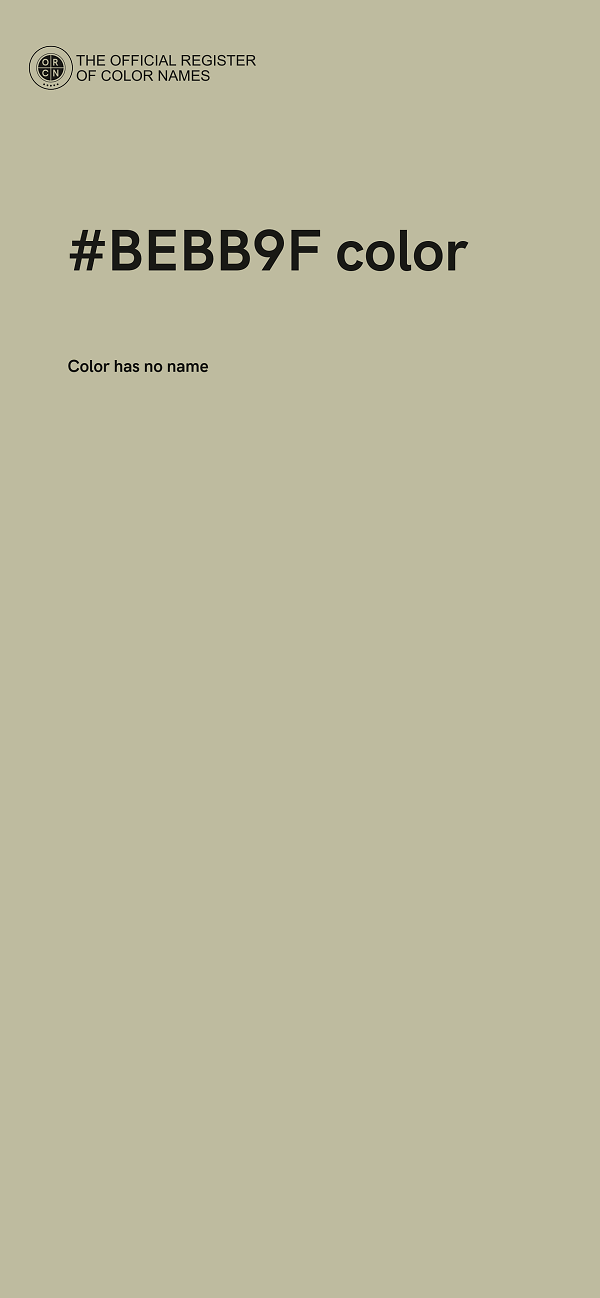 #BEBB9F color image