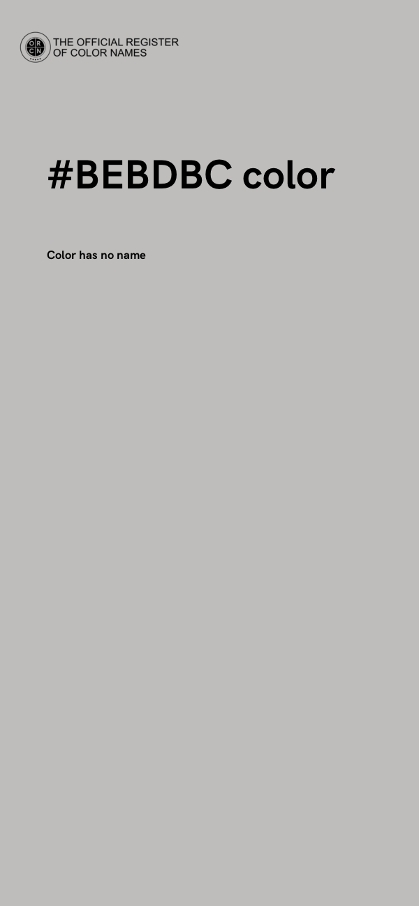 #BEBDBC color image