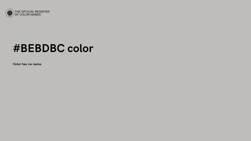 #BEBDBC color image