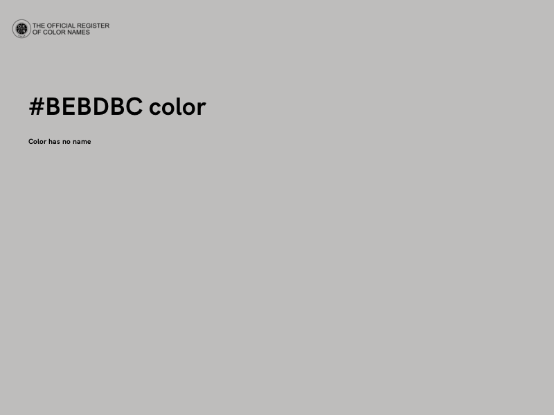 #BEBDBC color image
